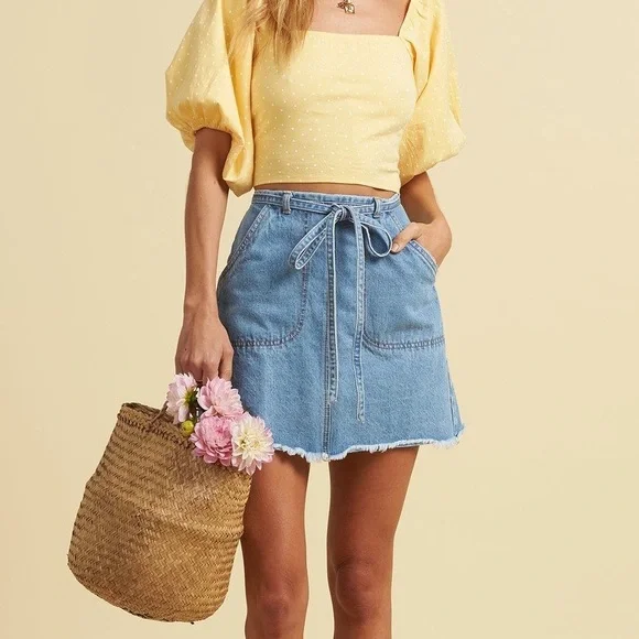 Billabong denim skirt new arrivals